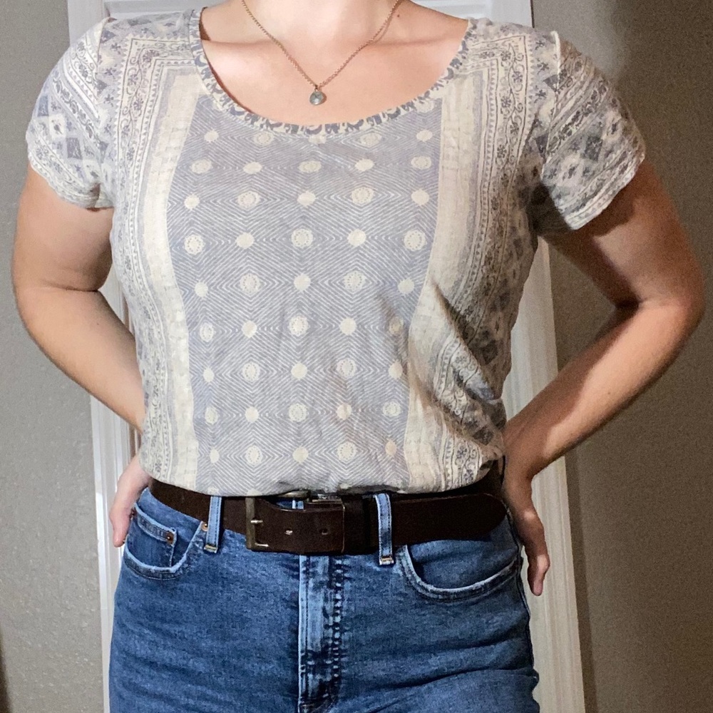 Lucky Brand Boho Print Soft Tee